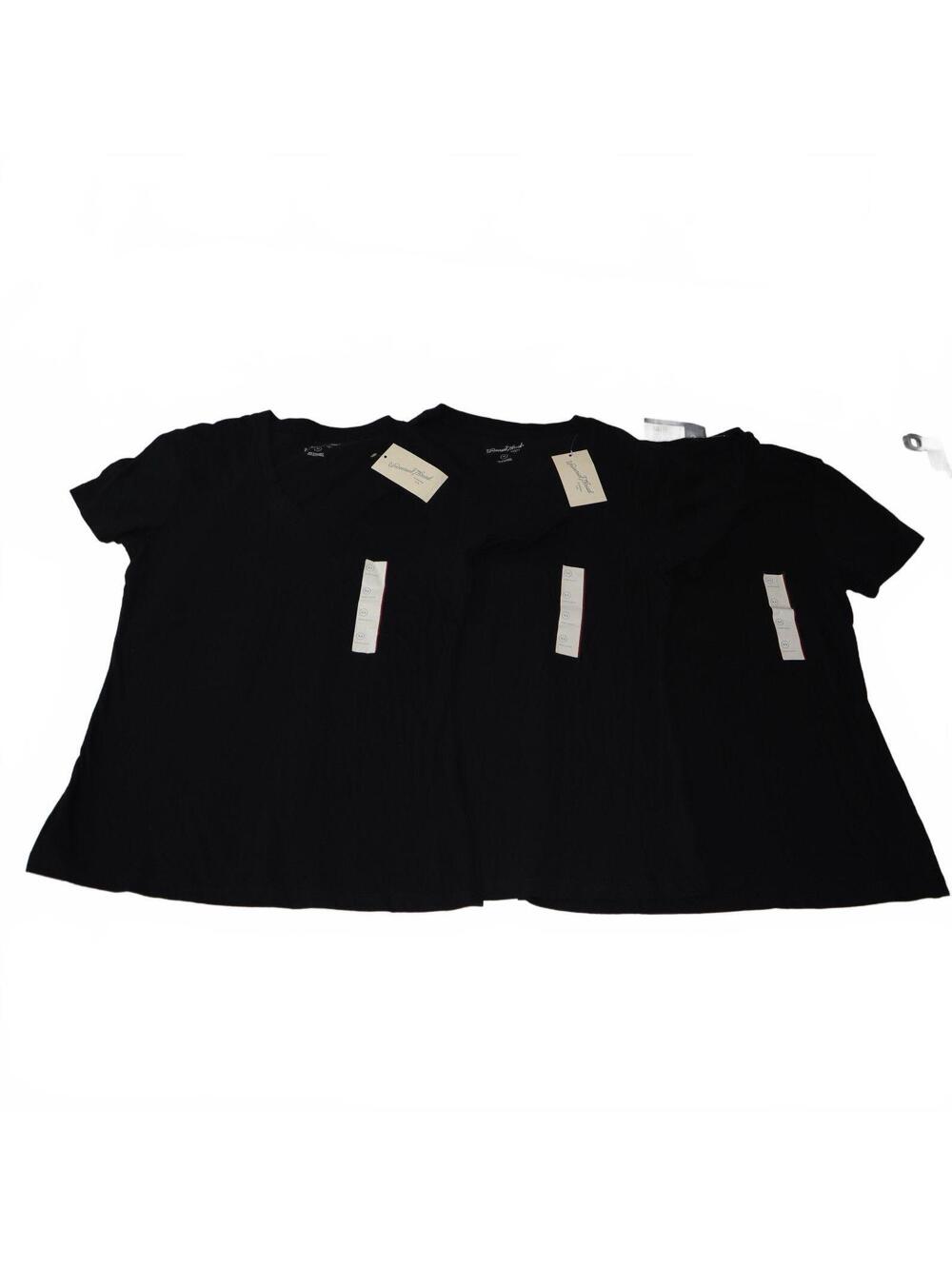 Universal Thread Girls T-Shirt Size XS Black 3 Pack